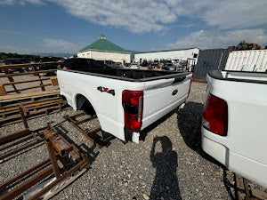 2023 - Current White Ford Superduty Single Long Bed