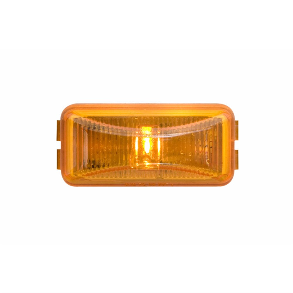 Optronics 1" Mini Sealed Amber Clearance Marker 1 Diode LED Fleet Count Snap-In Mounted Light PL-30 Connection