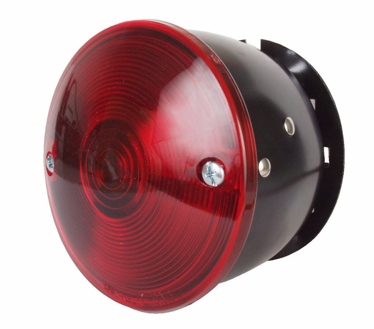 Optronics Trailer Tail Light - Stop, Turn, Tail - Round - Red Lens - Passenger Side